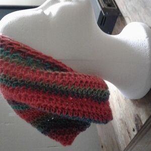 Multicolor Knit Slouchy Beanie